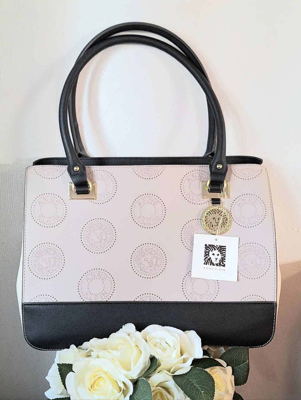 Anne Klein New Recruits Perf Monogram Shoulder bag, NWT